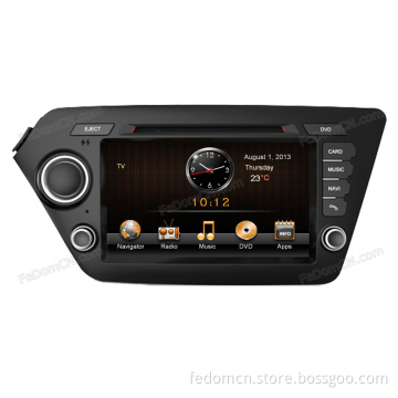 8 Inch TFT LCD Touch Screen Car DVD GPS Navigation System for KIA K2 with Bluetooth+Radio+iPod+Video